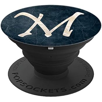 Letter M Dark Background PopSockets Grip and Stand for Phones and Tablets