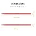 Donner Red Drum Sticks 7A Classic Maple Wood Drumstick 2 Pair with Carrying Bag