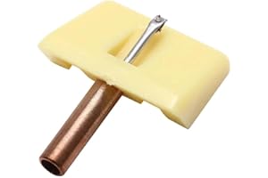 HanOaki Replacement Stylus for Pickering V204 P3 and Seeburg Turntables, Compatible with Vinyl Record Players, Yellow Cartrid