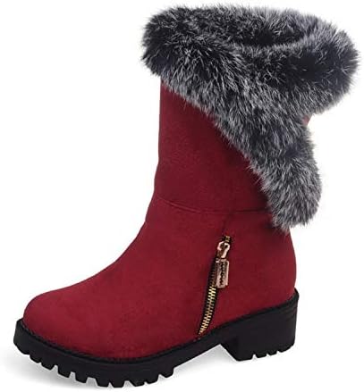 Brooklyn Walk 2018 Plus Size 33-46 Customization Winter Snow Boots Women Fashion Comfortable Shoes Woman Mid-Calf Boots