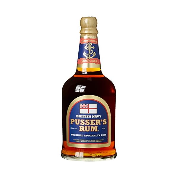 Pusser's Rum Original Admiralty | Premium Rum aus Guyana | Original Rum der British Royal Navy | vollmundig ausgewogener Geschmack | 40% Vol. | 0,7 Liter