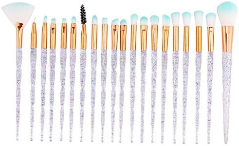 Kaputar 1-22PCS Pro Makeup Brushes Set Foundation Blush Face Powder Eye Shadow Brush CA | Model MKPBRSH - 262 | 20PCS Clear