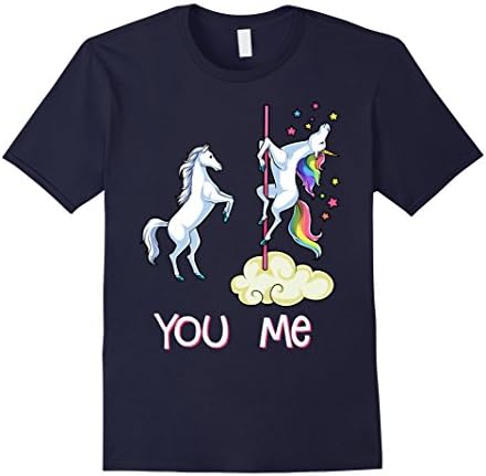 Mens Unicorn You vs Me Shirt Funny Unicorns Rainbow T-shirt Gifts Large Navy