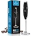 Zulay FrothMate Powerful Milk Frother for Coffee - Portable & Compact Handheld Foam Maker for Lattes, Cappuccinos, Matcha, Hot Chocolate - Milk Foamer Frother - No Stand Electric Whisk (Black)