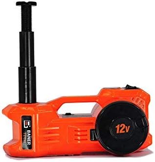 BANER TECH JA370 12V DC 3 Ton Electric Hydraulic Car Floor Jack with Tire Inflator Pump Automatic Emergency Lift for Cars,Sedans, Vans, SUVs