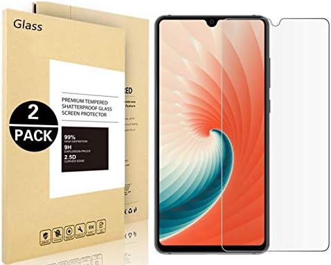 OnePlus 6T Screen Protector,Vigeer [Anti-Scratch] [Anti-Bubble] [Case Friendly] [9H Hardness] [2-Pack HD Clear] Tempered Glass Screen Protector for OnePlus 6T