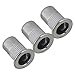 BQLZR Carbon Steel M6 Threaded Flat Head Rivet Nut 6mm Pack of 25