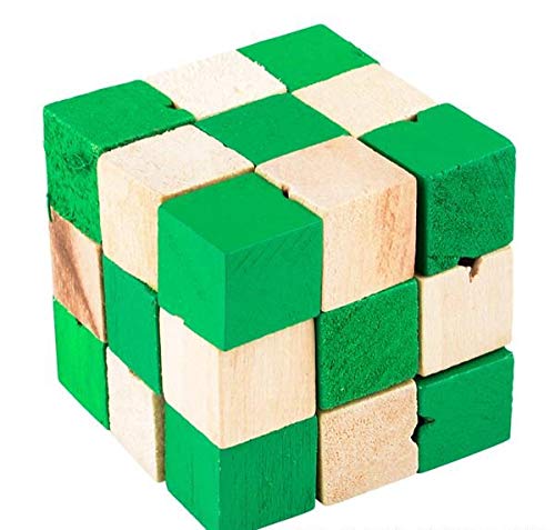 Rhode Island Novelty Wood Magic Cube Puzzle- 2 inches