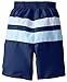 i play. by green sprouts baby boys Colorblock With Built-in Reusable Absorbent Diaper infant and toddler swim trunks, Navy/Light Blue, 6 Months US