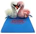 Ty Beanie Babies Swans Gracie (White) & Odette (Pink) Gift Set Bundle with Bonus Matty's Toy Stop Storage Bag - 2 Pack