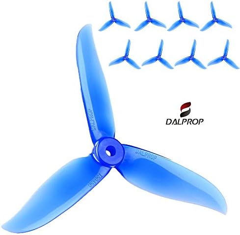 DAL 5045 V3 Crystal Blue Cyclone Extreme Performance FPV Racing Propellers, The Cyclone series has incresed performance through Advanced Tip Design. 4XCW and 4XCCW, 8 Propellers.