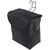 Borsa Manubrio Bici Nero in Tessuto Oxford - Doppia Tasca