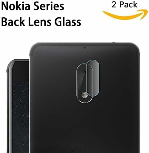 KAIBSEN Nokia Series Back Camera Lens Protective Transparent Clear Tempered Glass Protector Film For Nokia 8 Sirocco/7/7 Plus/6/X6 [2 PACK]