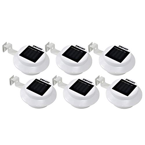 Plixio Solar Powered Waterproof LED Gutter Mounted Pathway Garden Light - Energy Efficient (Six Pack) (Certified Refurbished) - Thumbnail 5