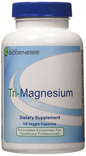 Biogenesis Tri-Magnesium Veg Capsules, 120 Count (Pack of 2)