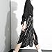 Women's Leather Fringe Dress Belt Gypsy Style Tassel Belt Black