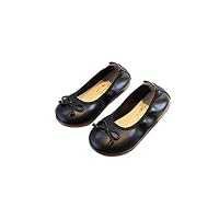Zarachielly Girls Foldable Loafer Ballet Flats Slip On Driving Dress Boat Shoes(Black 29/11.5 M US Little Kid)