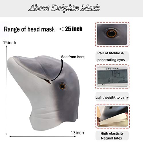 ifkoo-Dolphin-Mask-Novelty-Halloween-Christmas-Easter-Costume-Party-Masks-Funny-Latex-Animal-Head-Mask