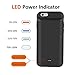 LULUTEK iPhone 6 / 6S Battery Case, Extra High Capacity 5000mAh Extended Rechargeable Battery Pack for iPhone 6 and 6S – 2 Years Warranty (Black)
