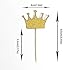 Happy Shop Glitter Pink and Gold Crown Cupcake Toppers 48 Pieces for Girls Princess Birthday Party,Baby Shower Decor,Wedding Party Decorations Supplies