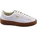 PUMA Women's Basket Platform Core Sneaker, Puma White-Puma White,9 M US