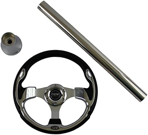 E-Z-GO TXT Custom Steering Wheel Kit, Chrome Classic Style