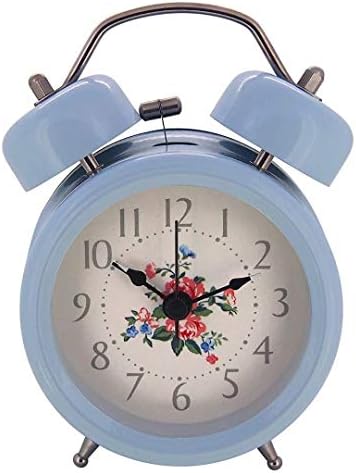 手数料無料 Konigswerk目覚まし時計 アナログ置き時計 かわいいツインベル大音量レトロインテリア Ac051g 青