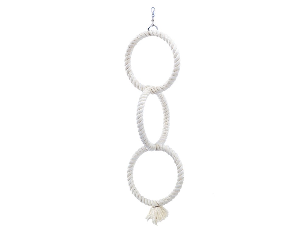 Nobby Cotton Climbing 3 Large Rings for Parrot, 72 cm Overall Dia