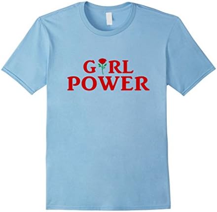 Men's Girl Power Shirt kids, women, men Medium Baby Blue