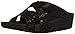 FitFlop Women's Slinky Rokkit Criss-Cross Slide Sandal, Black, 7 M US