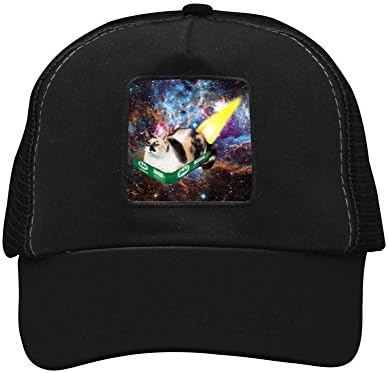 Funny Rocket Tray Cat Unisex Trend Creative Baseball Cap Shade Fashion Grid Hat