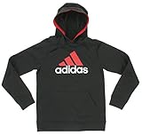 Adidas Youth Big Boys Pullover Tech Fleece Hoodie, Black
