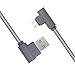 Mfi Certified Aluminum Alloy 90 Degree Lightning Cable (Silver, 10FT)