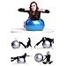 Saymequeen Anti-Burst Exercise Ball with Foot Pump for Adults Kids Balance Workout Fitness Yoga Ball 45cm/55cm/65cm/75cm