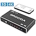 Hdmi Switch 4k, mrocioa 5 in 1 Out 4K and 3D Hdmi Switcher Box with Remote, The 5 Port Hdmi Splitter for Ps4 / Xbox One/Fire TV/Apple TV/Sky Box/Stb/DVD/Laptop/Blue ray. primary