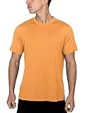 Woolx Men's Merino Wool T-Shirt - Lightweight - No Odor - Wicks Away Moisture - Sunset, Medium