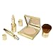 Jerome Alexander 50th Anniversary Complete 4 Piece Makeup Set - MagicMinerals Powder Foundation Gold Compact, Kabuki Brush, CoverAge Under Eye Concealer & CoverAge Roller Ball, Limited Edition (Light)