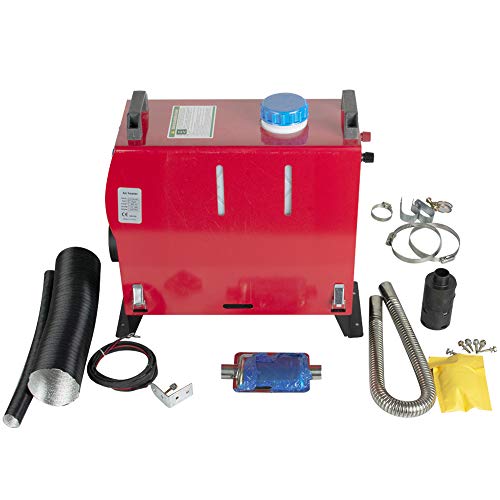Colilove 12V 5KW Diesel Air Heater All in One 1 Air Outlet Diesel Heater with Heater Silencer with LCD Display and Remote Control for Truck Bus Car Boat