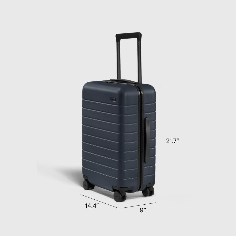 Away Carry-On Luggage, Lightweight Hardside Suitcase with Spinner Wheels, 22 Inch Airline Approved, TSA Lock, Navy Blue