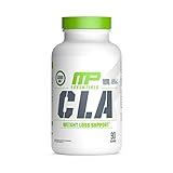 MusclePharm CLA 1000 High Potency, Natural Weight Loss Exercise Enhancement, Increase Lean Muscle Mass, Non-Stimulating, Gluten-Free, Non-GMO Conjugated Linoleic Acid From 100% Safflower Oil, 90 count