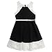 Emily West Girls' Big Belted Lace Ottoman Dress