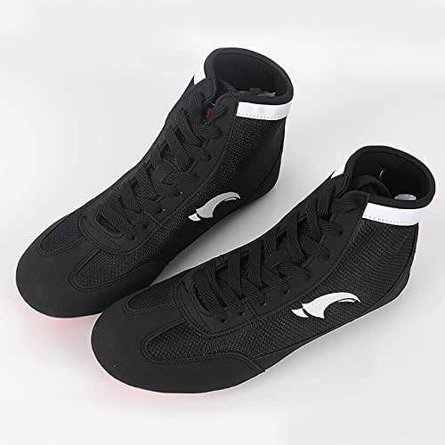 سعر Boxing Shoes Wrestling Shoes High Top Fighting Training Shoes