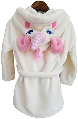 misslight Girls Unicorn Robe Cosplay Bathrobe Hooded Kids Sleepsuit Sleepwear Nightwear