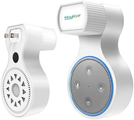 Outlet Wall Mount Hanger Stand for Echo Dot 2nd Generation (Short Charging Cable Included) - A Space-Saving Solution for Your Smart Home Speakers without Messy Wires or Screws - Hanger Holder for Dot