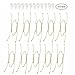 Fasunry 10 Piece Plate Hangers, 5 Inch Invisible Brass Wall Plate Hangers, Comes with 12 Piece Wall Hooks for Decorative Plates