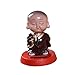 Solar Powered Toy Animal Little Monk Figure Dancing Swing Figure Model Toy Dashboard Car Desk Decoration