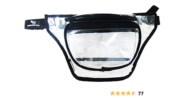 clear white fanny pack