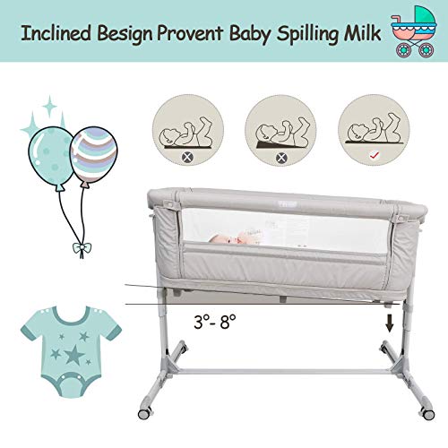 4 in 1 Baby with Wheel, Bedside Sleeper Portable