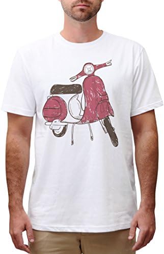 Vintage Scooters Printed Cotton Short Sleeves Round neck Men T-shirt MTS_00