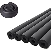 Pipe Insulation Foam Tube 1" Inch ID*3/8" TH-6Ft Foam Tubing Black Pipe Cover Heat Preservation for Outdoor Water Pipe Insulation,AC Unit, Guitar Stands, Exercise Machine Handle and Roof Rack Etc